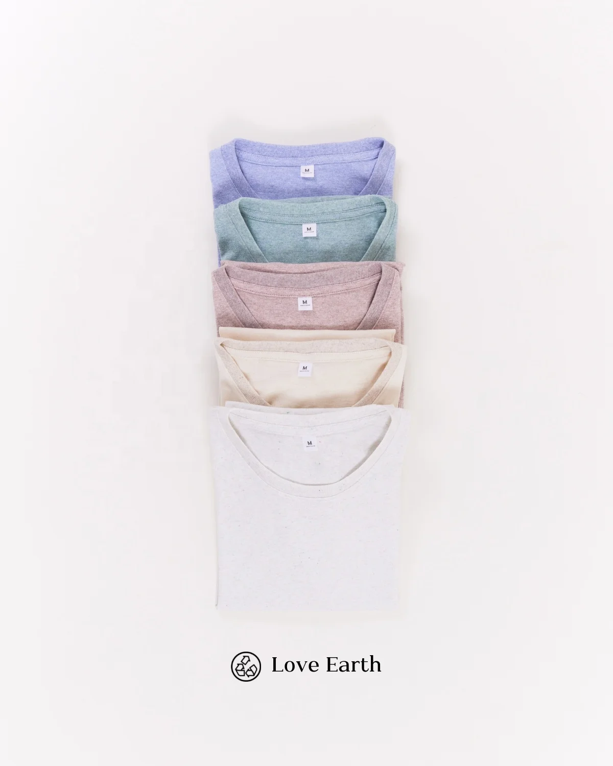 Eco-Friendly for World Sustainable T-shirt with Recycled Polyester and Cotton from Waste Production in my Factory