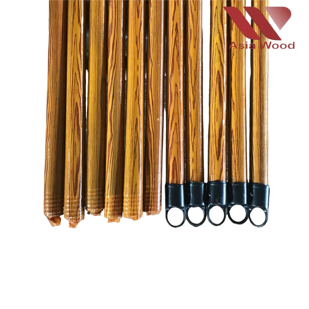 GRAIN WOOD DESIGN PVC COATED WOODEN BROOM STICK/ HANDLE GOOD PRICE ON THE MARKET FROM FACTORY