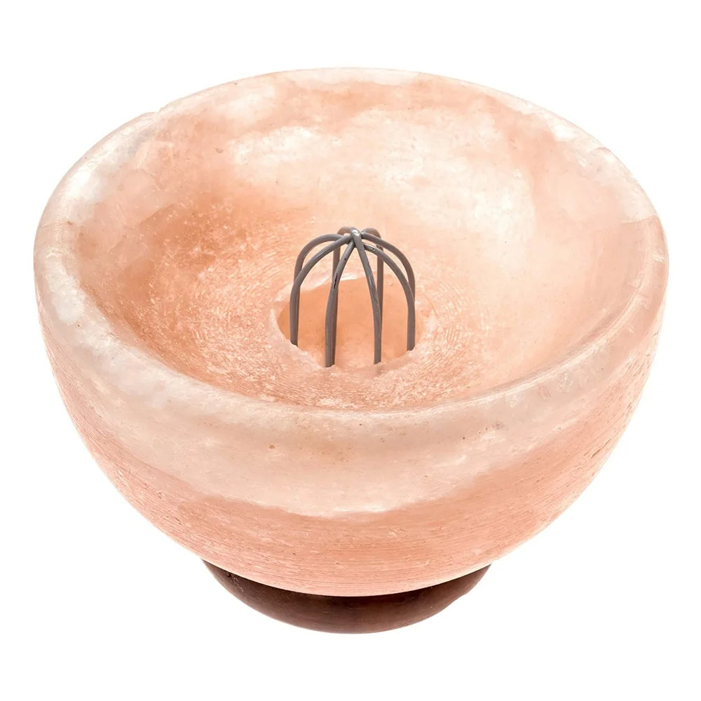 Best Selling Custom Made Hand Crafted Himalayan Bowl Shape Salt Lamp Carved Decoration at Low Price