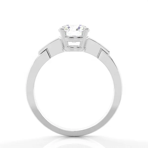 Custom Ring 2 carat 18K White Gold Stone Ladies Engagement Wedding Ring Set Women Diamond Jewelry Lab Grown Ring