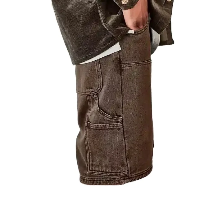 Denim Cargo Short Mens High Quality Custom Summer Men Street Wear Jeans Shorts Cheap Prices. wholesale rate with customization