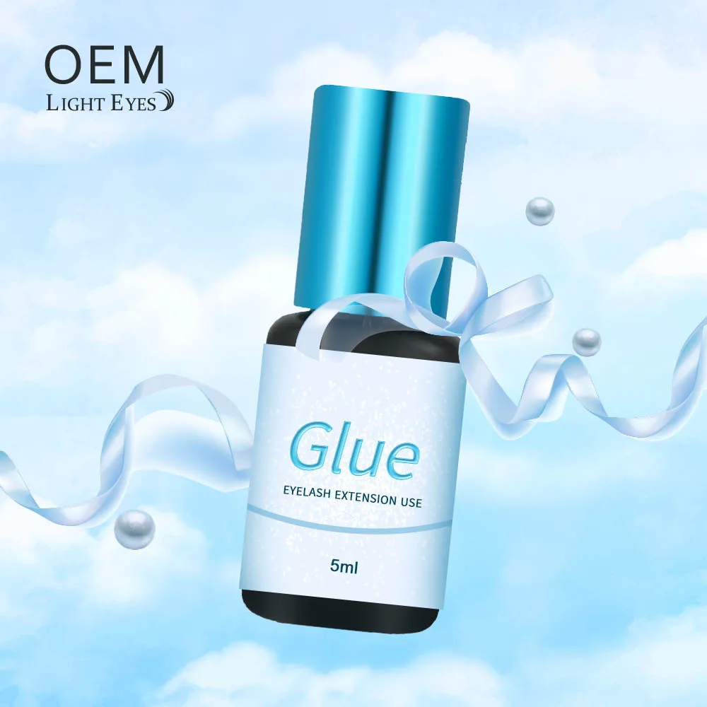 LIGHTEYES Low MOQ Professional Lash Glue Black Clear Eyelash Glue