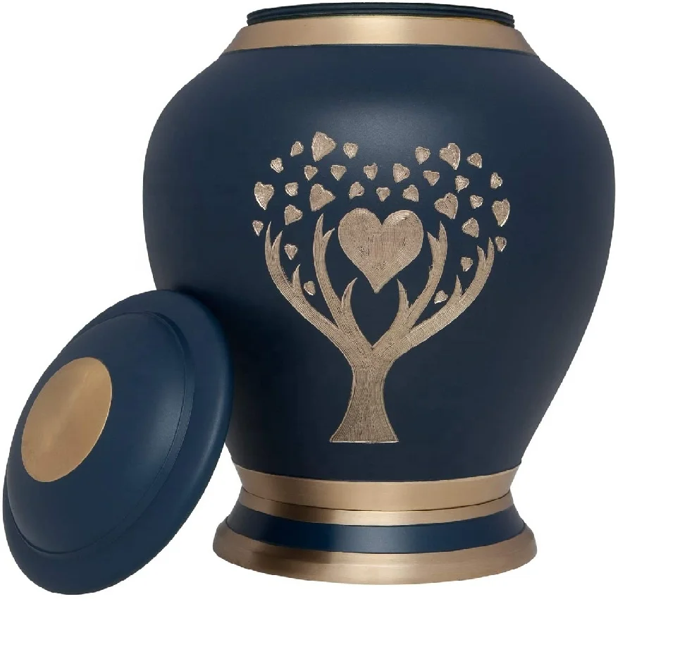 Manaal Enterprises Human Dignity Brass Metal Adult Cremation Urn for Human Ashes /Adult Urn for ashes URN1