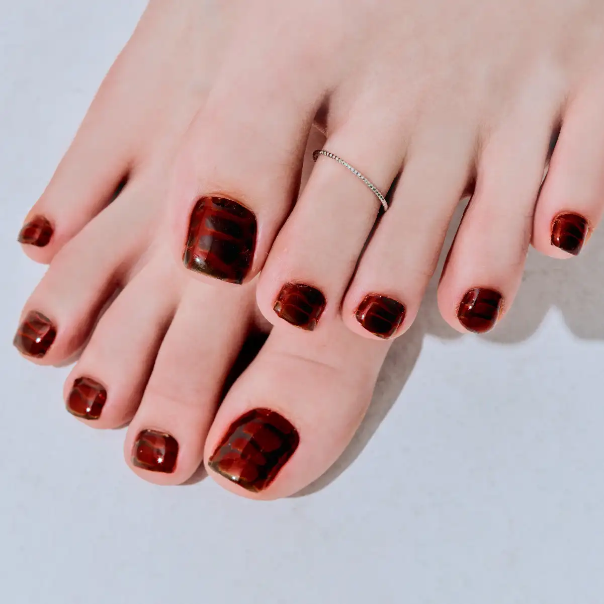 Korean 100% Real Salon Quality Press on gel nails Gel Nail sticker Pedicure Wholesale Certified