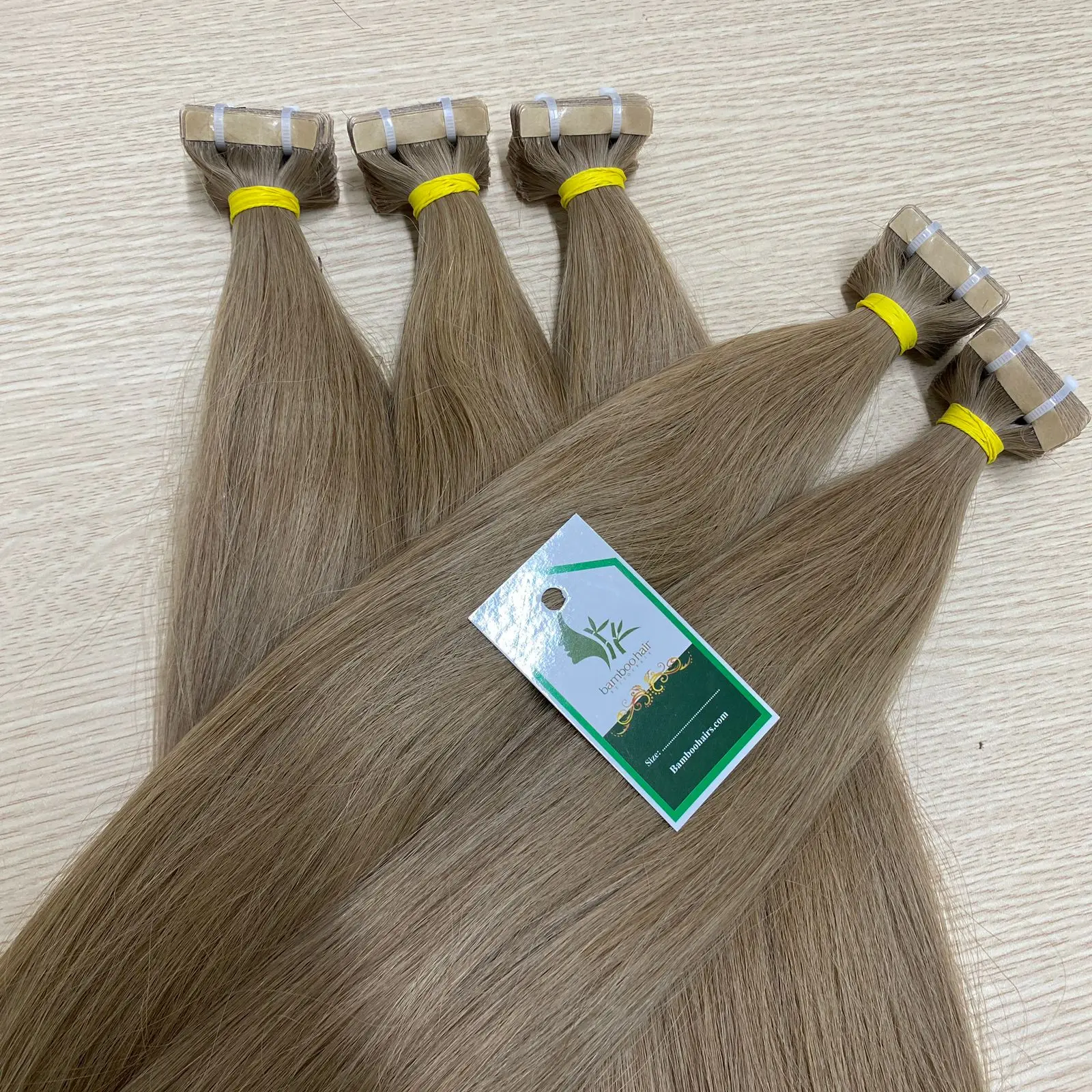 TAPE Human Hair Extention in Bamboohair in VietNam with high quality and full colors