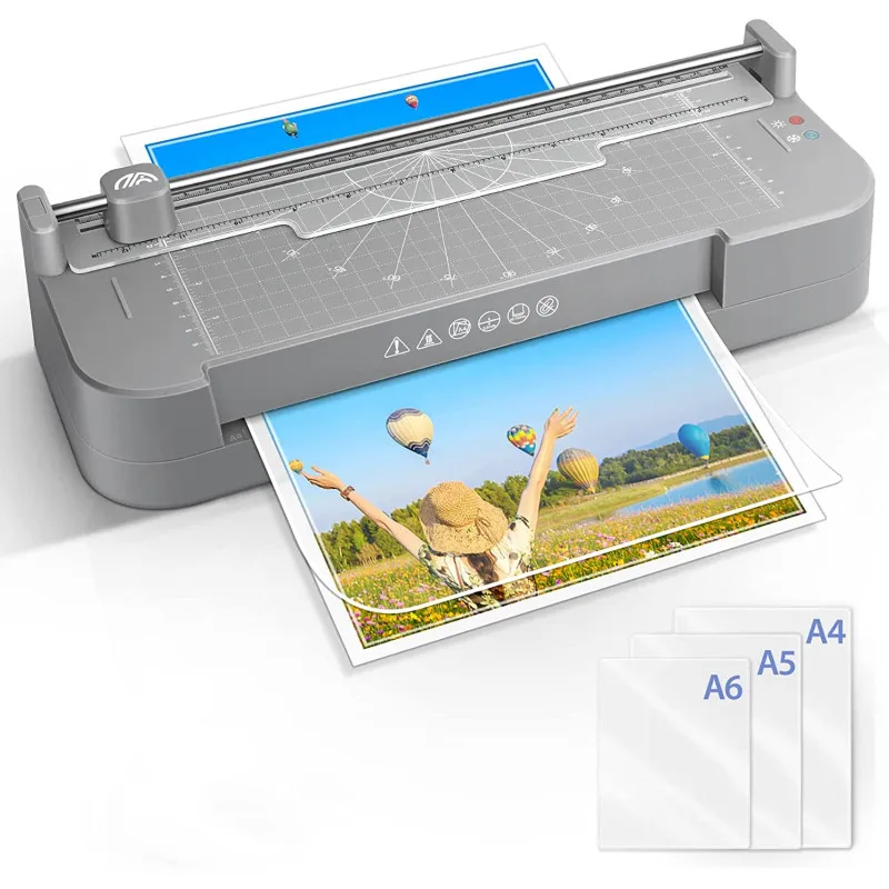 OEM Multi-fuction A4 Size Office Manual Cold & Hot Roll Laminator Machine