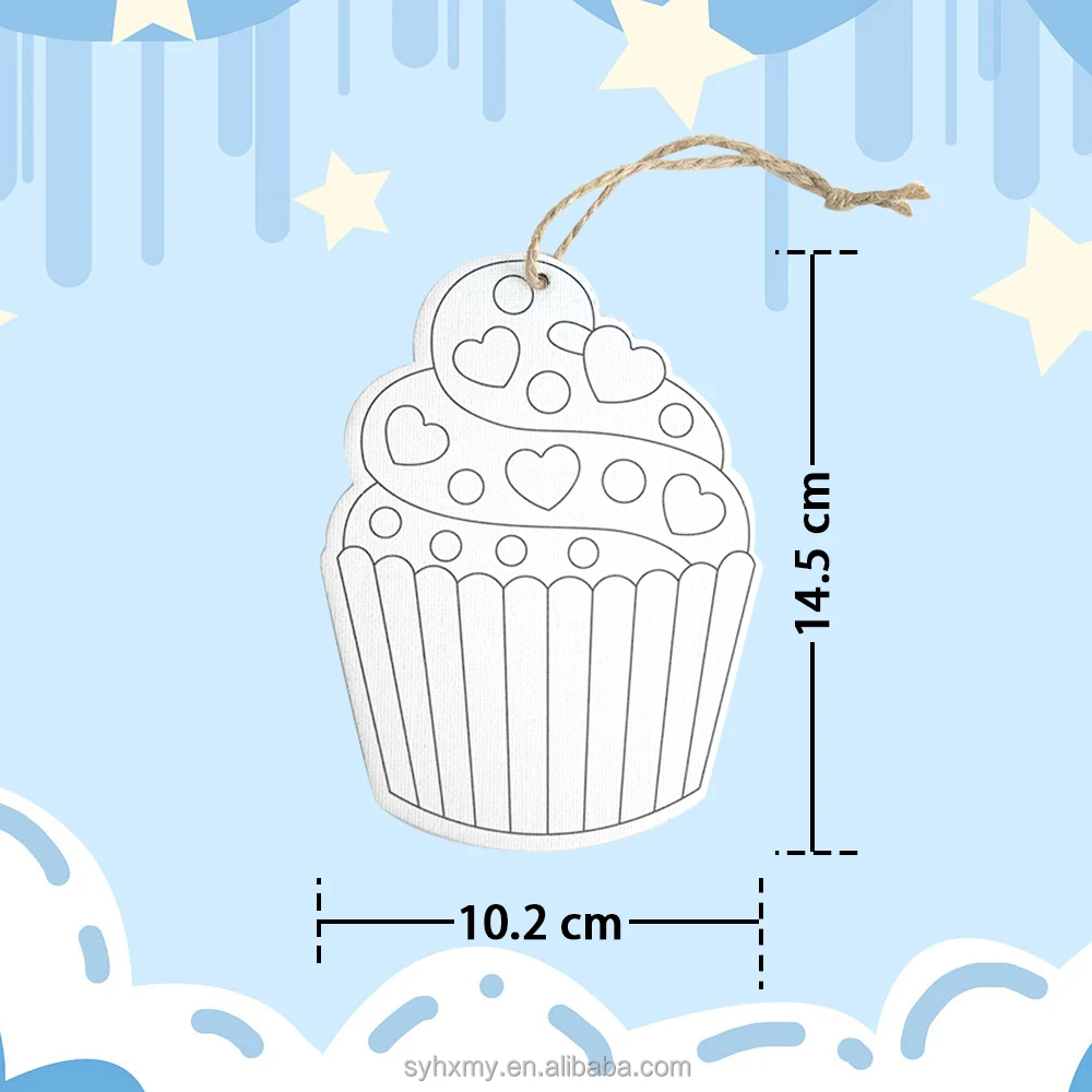 Mini Canvas Board with Drawing Suitable for Kids DIY Art Painting Preprinted Canvas Acrylic Kit