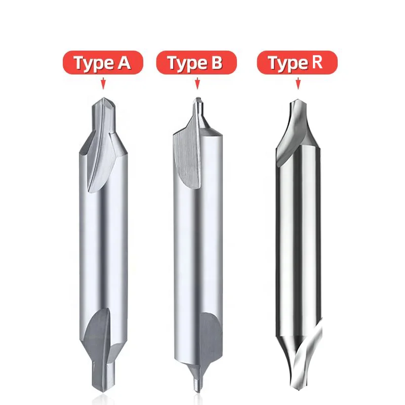 ABR Type High Speed Steel Carbide Combined Countersink Center Drill Bit For Drilling