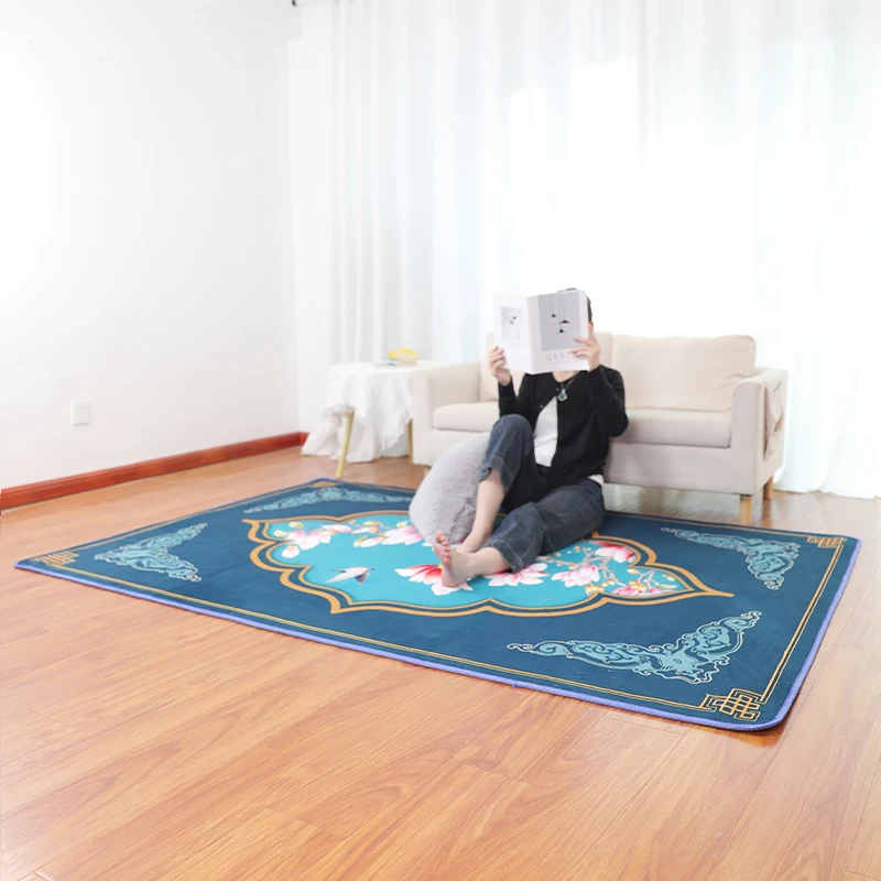 Islam Prayer Mat Wholesale Customized Turkey Anti Slip Prayer Rug Portable Thick Plush Muslim Prayer Carpet