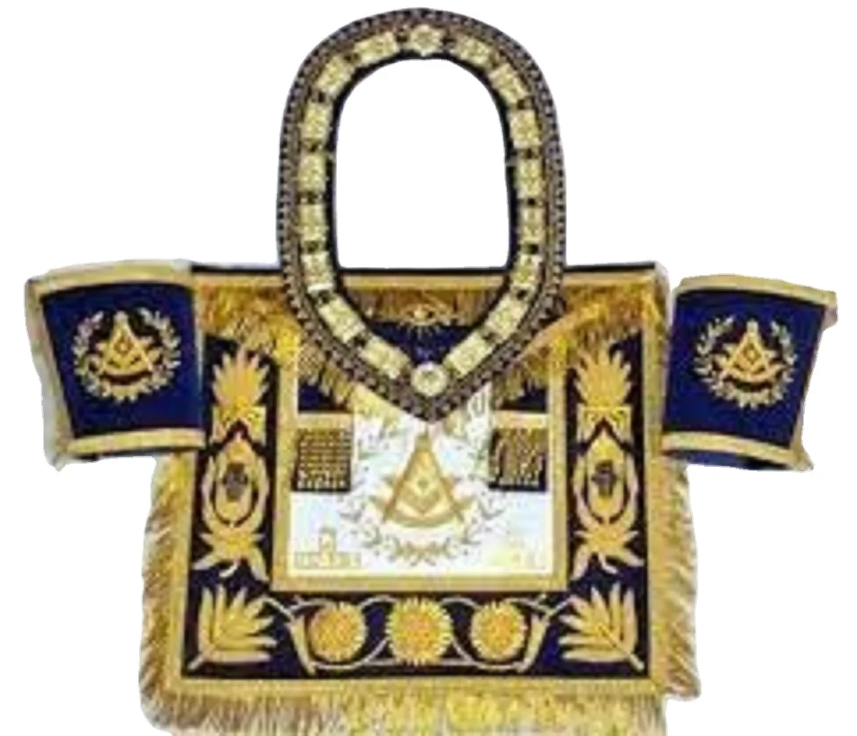 Масонские фартуки с ручной вышивкой Regalia Master из высококачественной натуральной овечьей кожи и слитной проволоки золотистые Серебристые