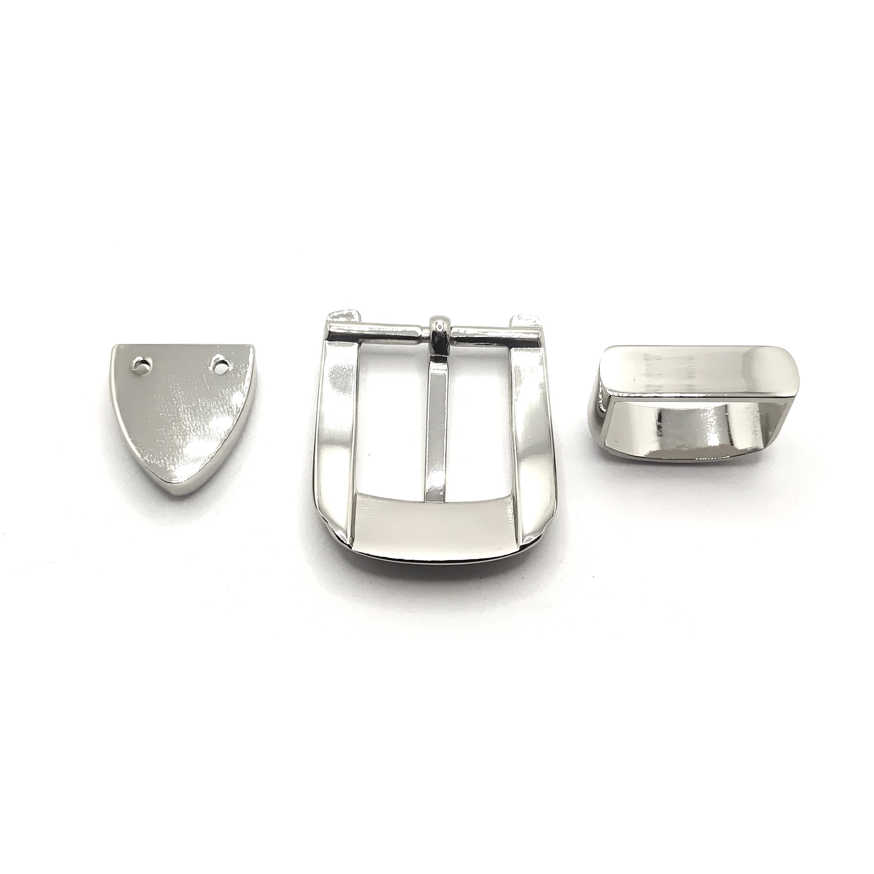 Simple and Modern 3 pieces a set Western Style Formal Classic 1 inch 25mm Zinc Alloy Metal Pin Buckle