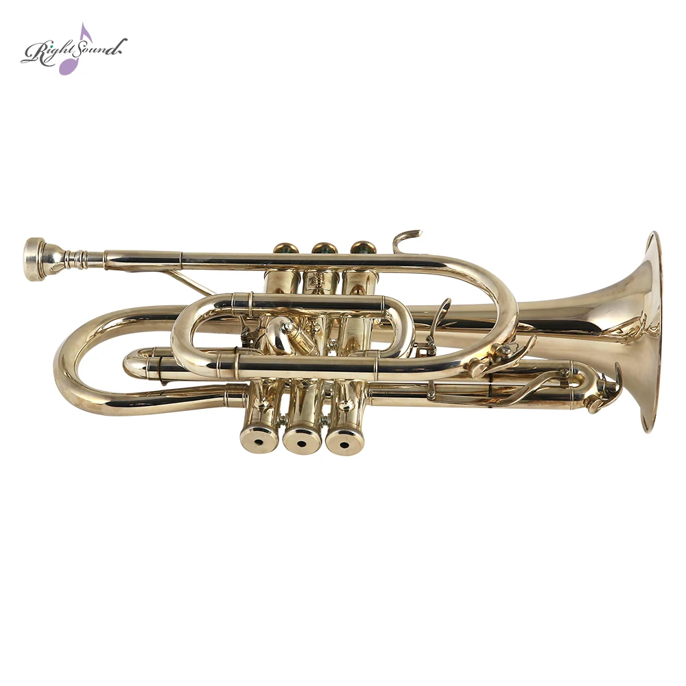 Высококачественный Bb триггер Cornet желтый латунный музыкальный инструмент