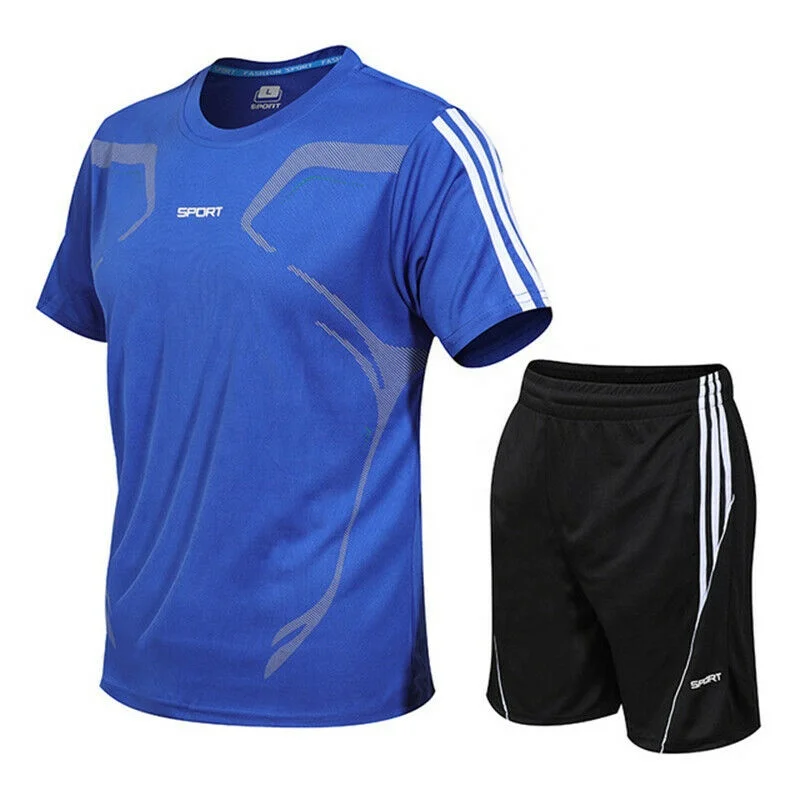 High Quality Wholesale New Model Men Running Jogging Sports Suit Set