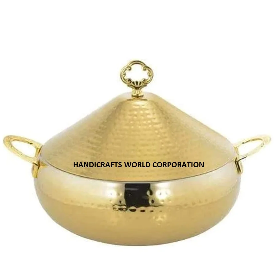 Black Lid Rose Gold Casserole Hot Pot For luxury Hotel Restaurant Serving Home Kitchenware Hot Dish Low Price To Quality Hotpot