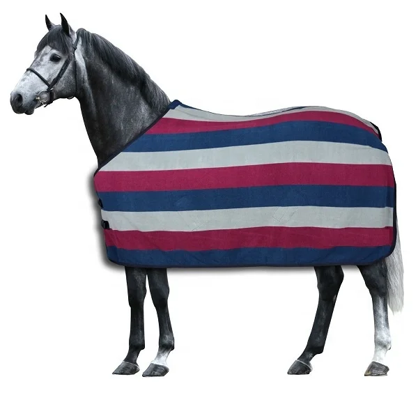 High Quality Wholesale Horse Fleece Outdoor Rug Custom Logo Equestrian Print Polyester Turnout Horse Blanket Manufacturer