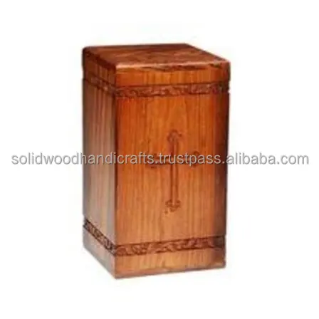 Wooden Urns for Adult Male Cremation Urns Eco-Friendly Wooden Casket Urn for Human Ashes Adult Female Wood Memorial Urns