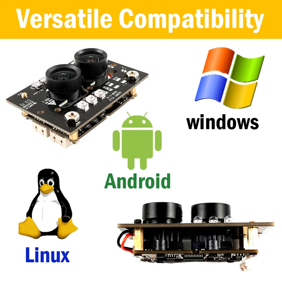 Anti-Spoofing Dual Lens Camera Module is the best USB Camera Face Recognition with Infrared Camera Module