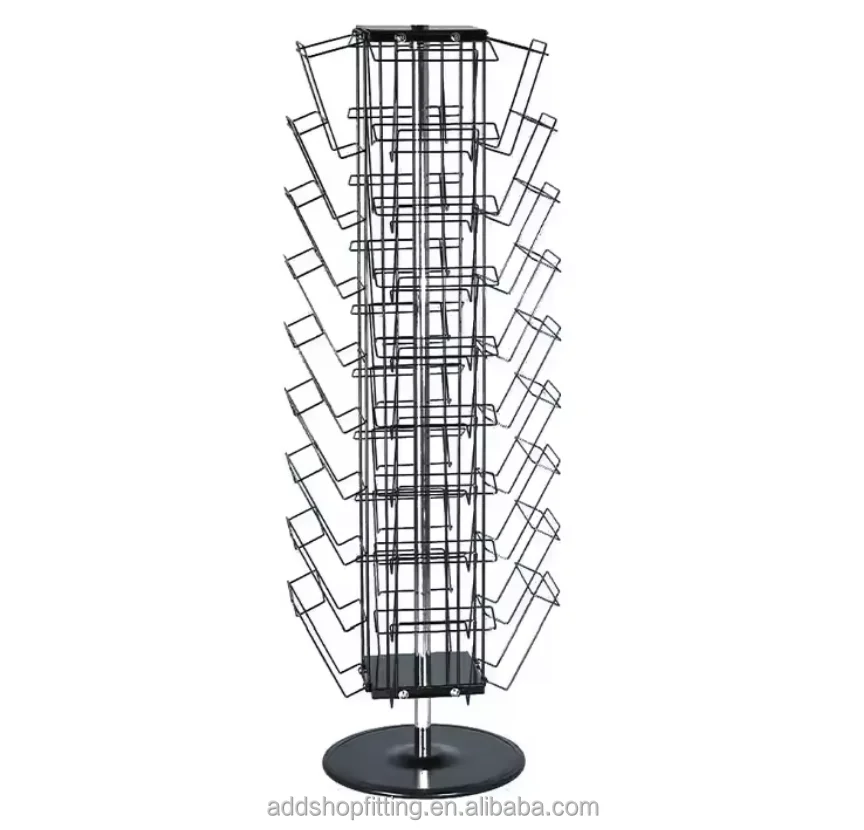 wholesale Floor standing magazine display rack for store