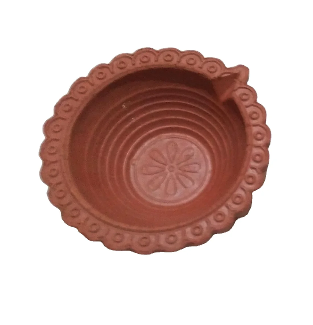handmade and natural indian diyas terracotta / pottery / diwali clay oil diyas/ lamps