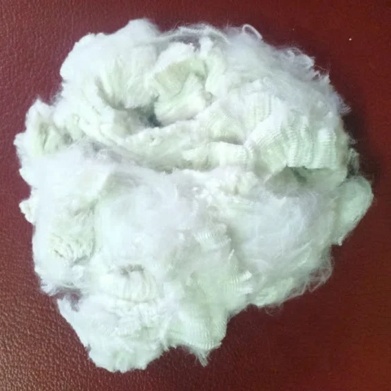 Top Quality 1.4D38SD Solid Dry Polyester Staple Fiber White A Grade Vikohasan Manufacturer and GRS standard fiber for spinning