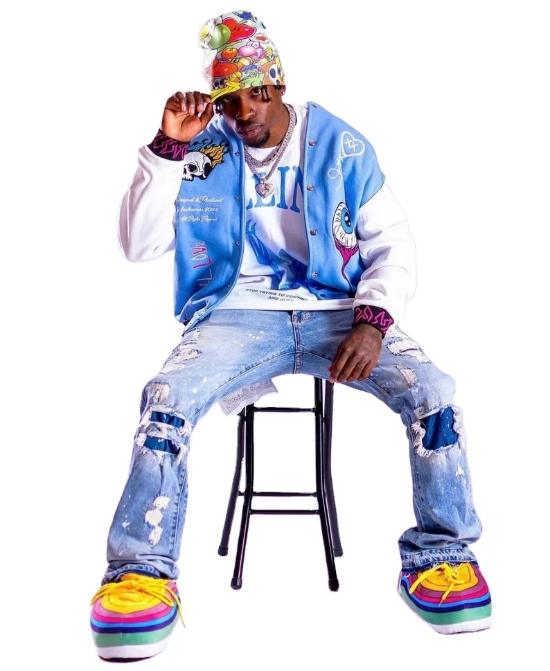 High Quality Custom CHenille Logos Baseball Jackets Wool Leather Letterman Patched Jackets