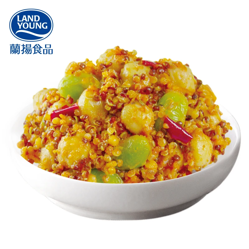 ready to eat vegan plant base frozen quinoa with tomato sauce