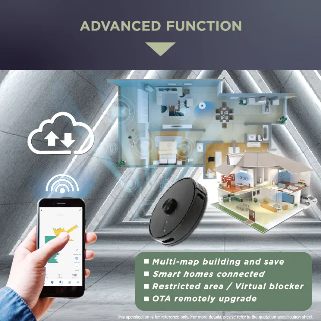 Fully Automatic Floor Sweep Vacuum and Mop Dust Collection Robot Vacuum Cleaner with Gyroscope Sensor