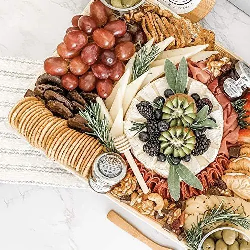 Export Quality Areca Palm Leaf Platters Snacks and Sweets Dishes Serving Platters Square 14.5 X 10.5 Inches Platters