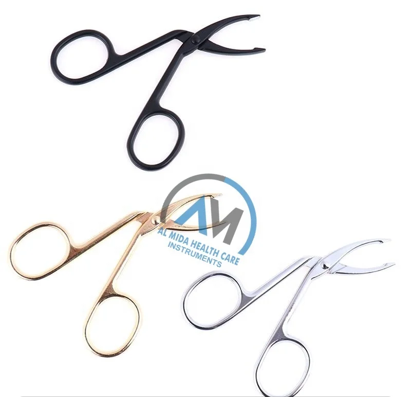 Eyebrow Tweezers Face Hair Removal Scissors Cosmetic Trimmer Eyelash Clipper