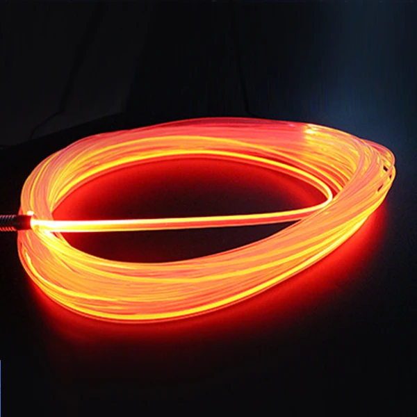 6 mm Solid Optical Fiber Side Glow Fiber Optic Cable With Single Large Diameter Monofilament Side Beam Cable For Pool Pond Light
