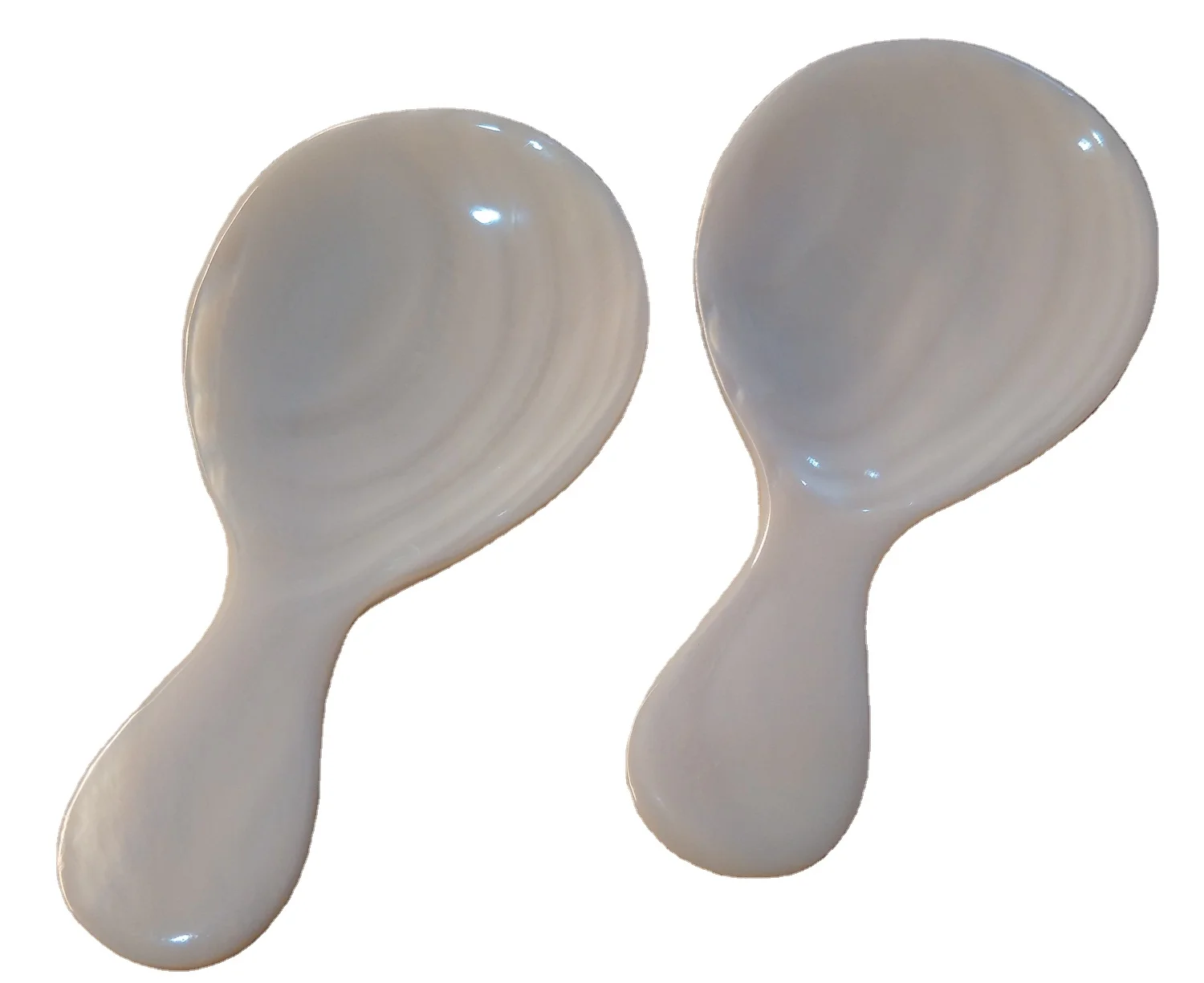 6cm UNIQUE DESIGN White Mother of Pearl Spoon, Caviar spoon