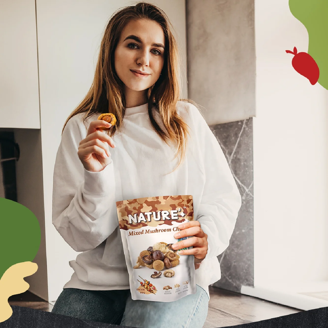 Вакуумные Жареные Чипсы Shiitake чипсы для барбекю без консервантов с низким содержанием жира Международный Экспорт качественные