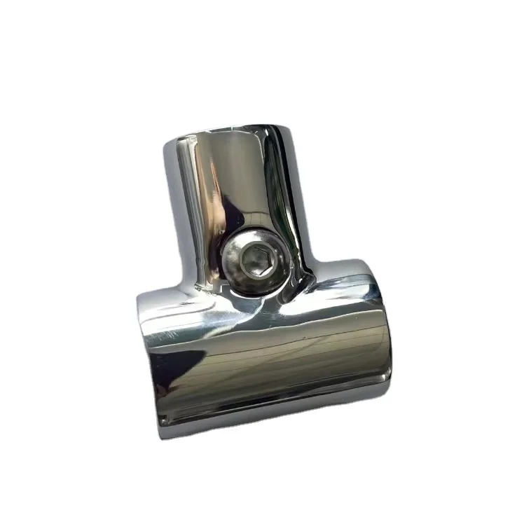 316 Stainless Steel Bimini Tee Handrail 3-Way Tee Joint for Boat Pipe Tube Fittings New Condition Boat Ladder Rod Holder Bearing
