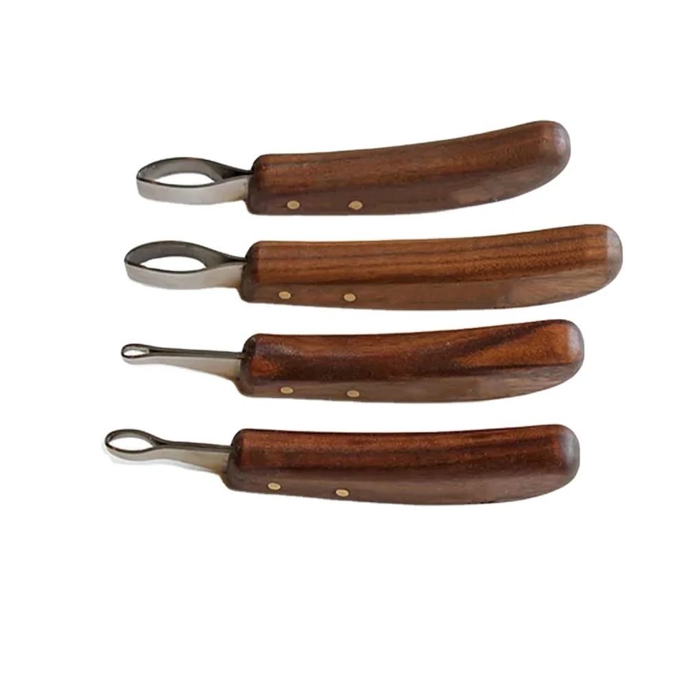 Professional  Small Loop Hoof knives Set Left & Right Handed With Wooden Handle Farrier uses Made in Pakistan