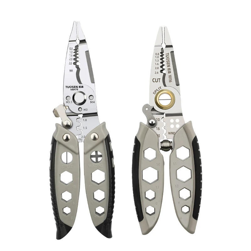 7in Multipurpose Professional Wire Stripper Crimping For Electrician Wire Pliers Tool Wire Strippers