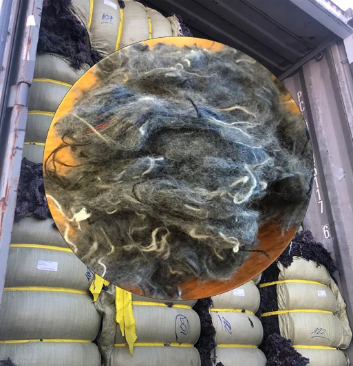 Denim fiber waste / denim fiber shoddy cotton recycled / cotton waste fiber supplier Vietnam _ Ms. Min