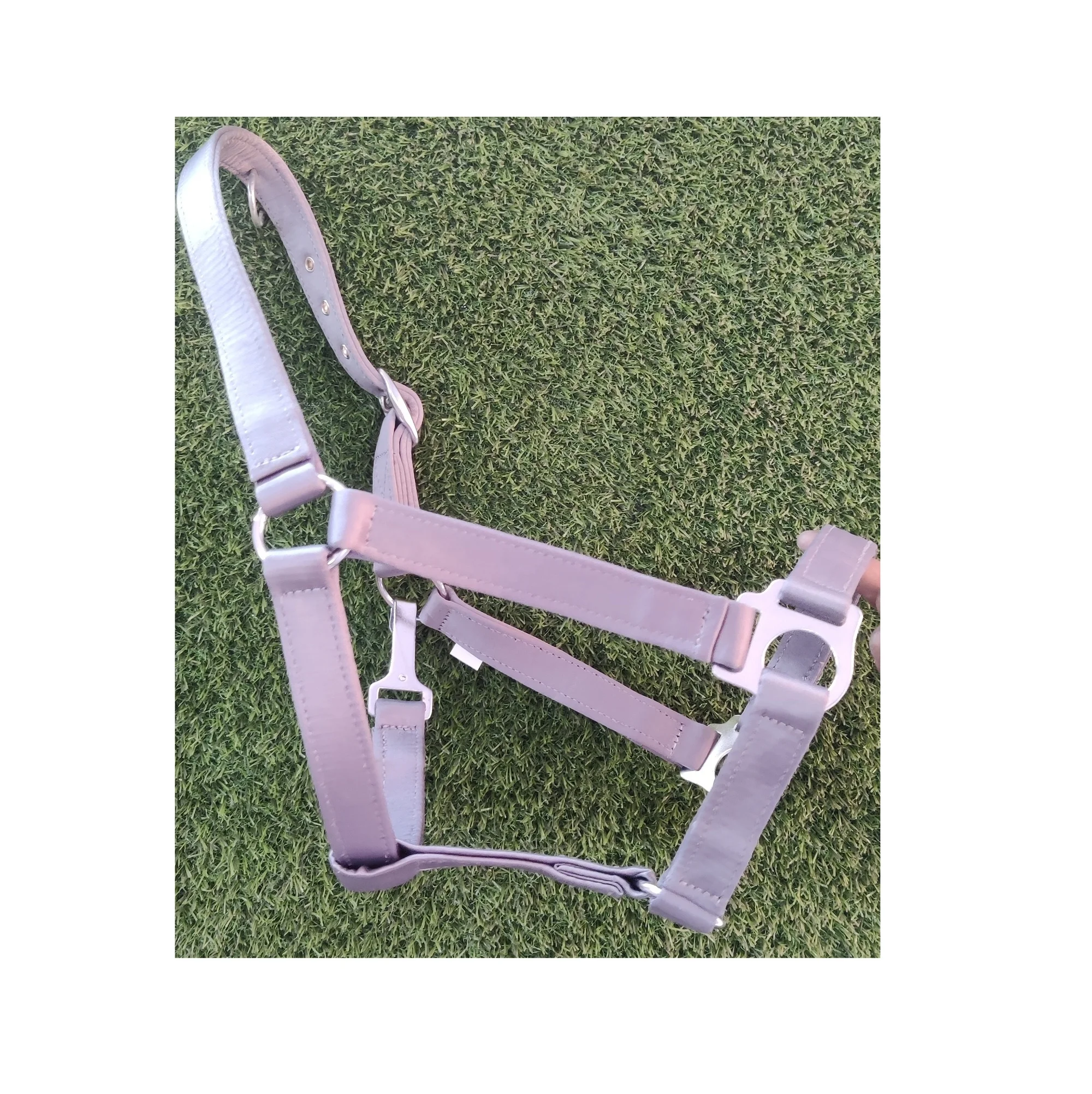 cloth wrapped grey color nylon horse halter nylon halter horse halter