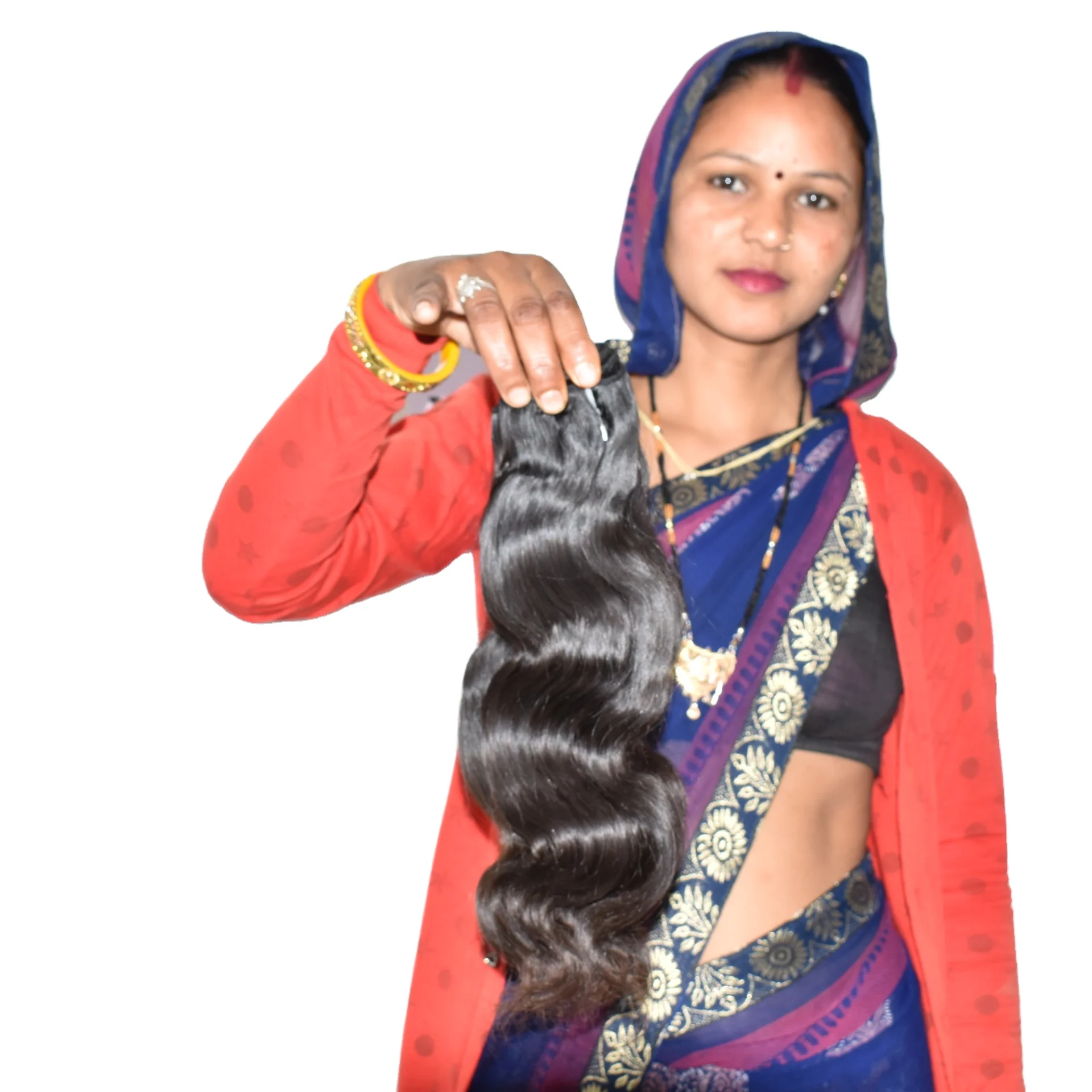 Raw virgin Unprocessed 100% Wholesale Price Natural Body wave Bundle Indian temple human hair