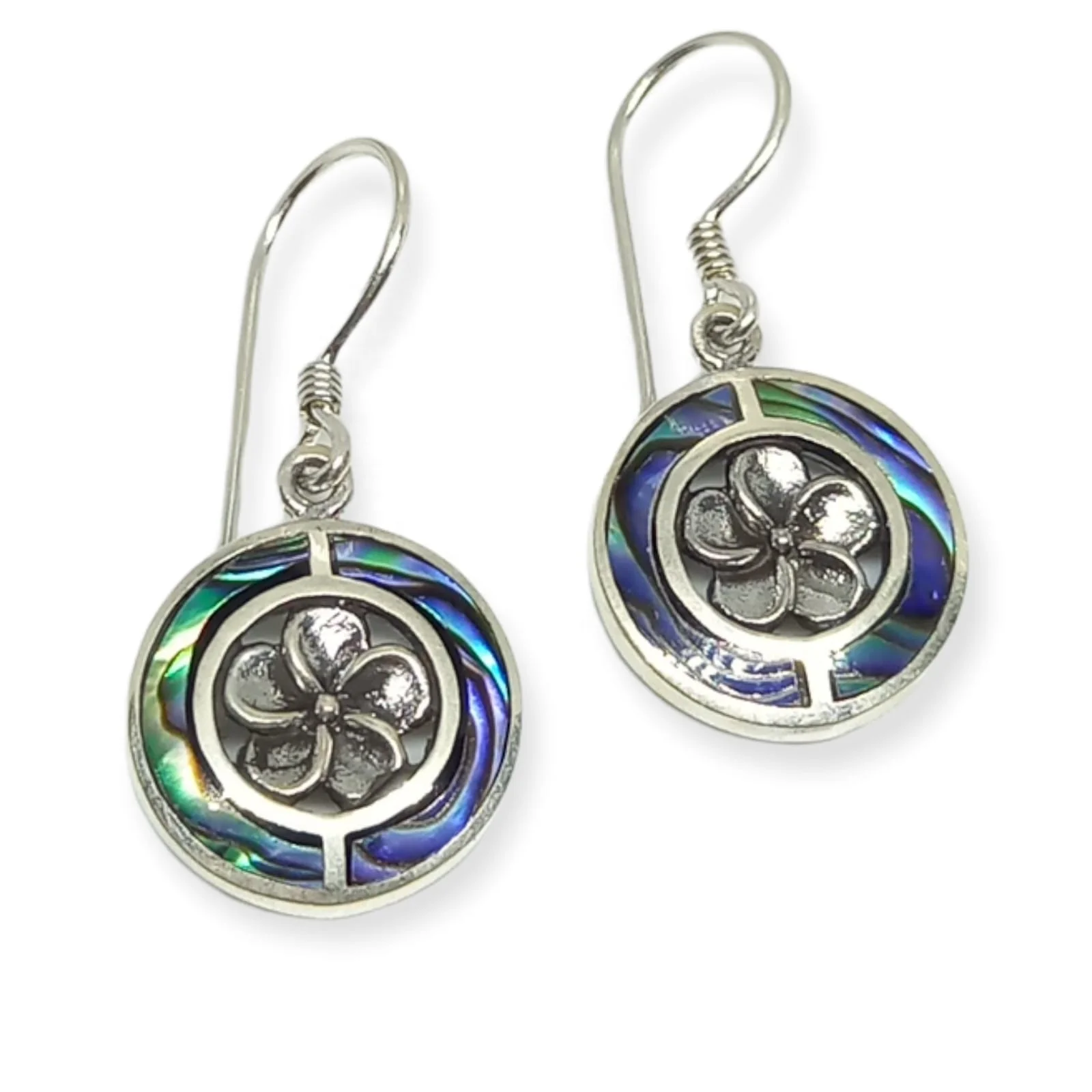 NY-ER029- Sterling Silver Earring Frangipani Flower Romantic Pendant Fashion Earring Jewelry Silver Luxury Earrings Gift