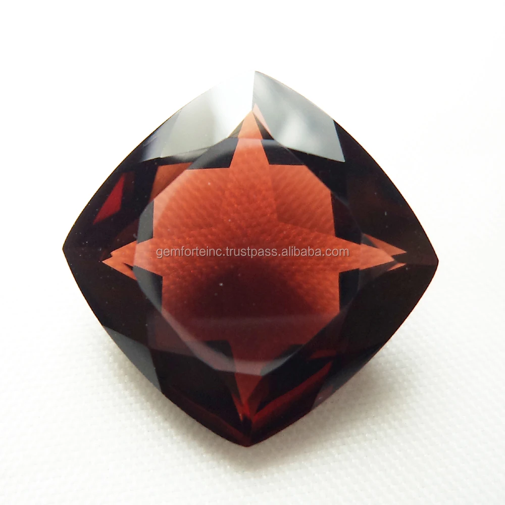 January Birthstone Garnet Loose Gemstone High Quality Wholesale Price Garnet Cushion Cut Calibrated Size Red Mozambique Garnet