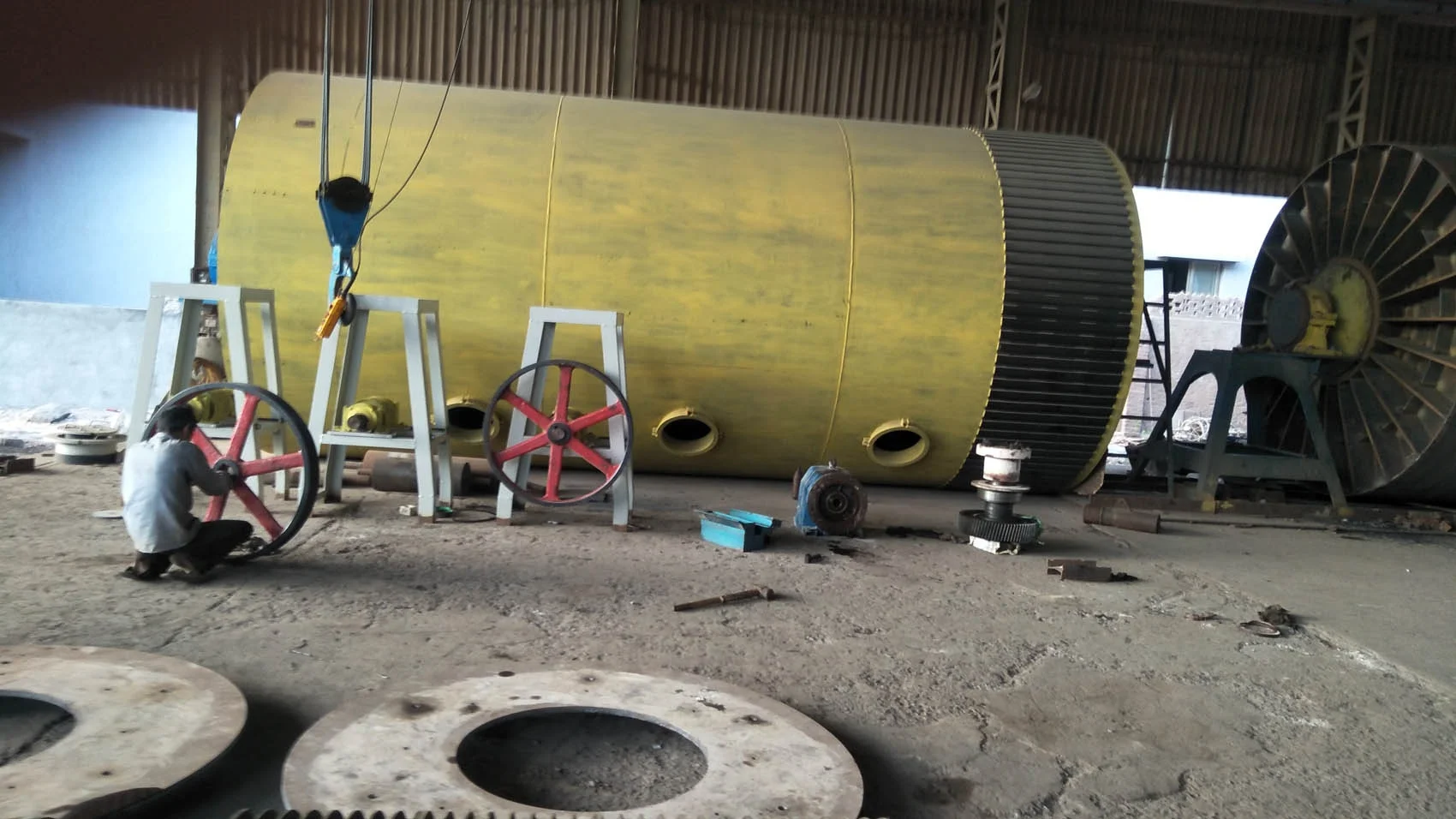 Ball mill machine with inner alumina lining for ceramic mining chemical mineral cement clay industries in small and big sizes