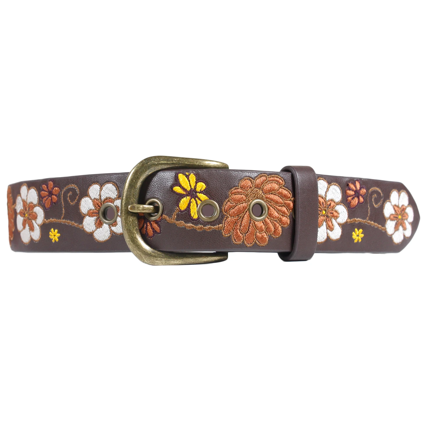 
Embroidered Floral Beautiful Genuine Leather Embroidery Women Waist Belt For Women 