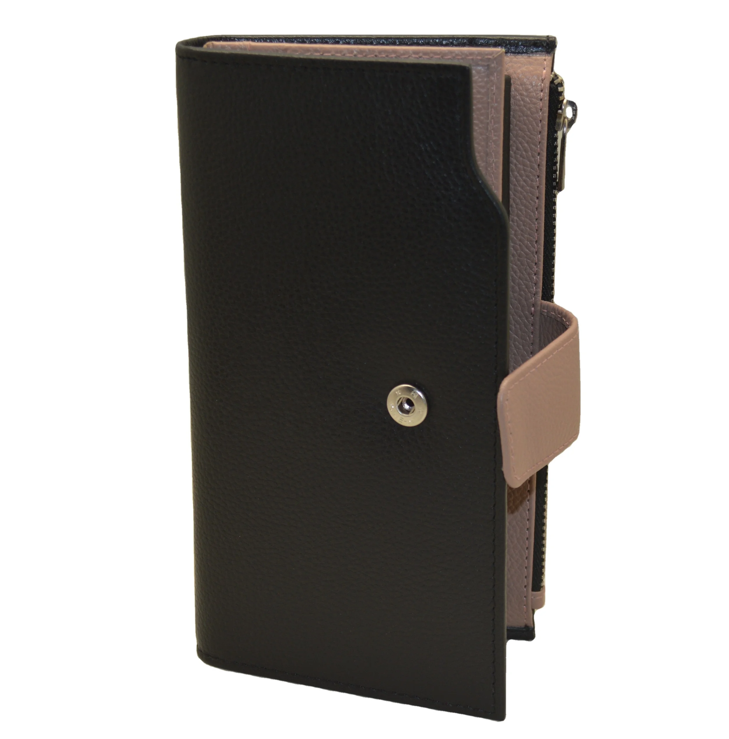 Designer Genuine leather multifunctional ladies wallets fashion card cash long purses with zipper wrist wallet for women