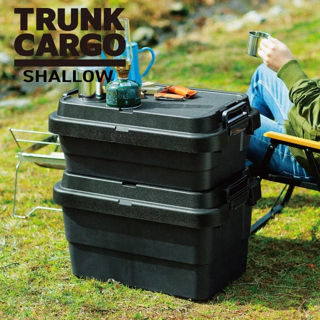 Easy to use and New divider stacking storage box shallow for outdoor , with lock handles