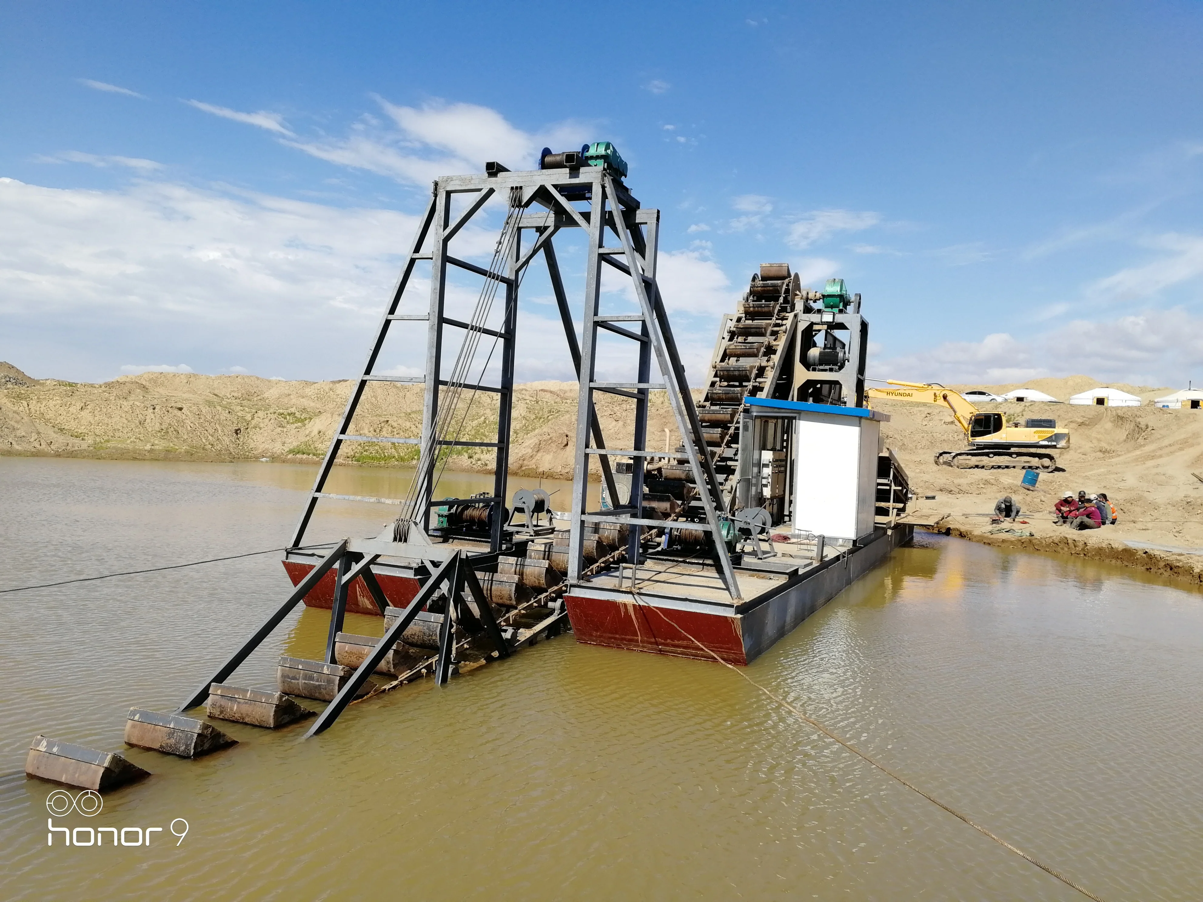 200m3/h, dredge depth 35m, Bucket Chain Sand Dredger Sales Price