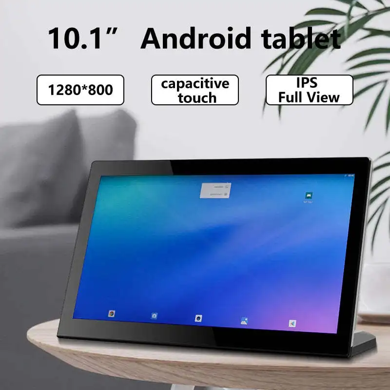 Factory Custom 1280*800 Desktop L-Shaped Tablet Touch All in One 10.1 Inch RK3566 Android11 for Ordering Meals