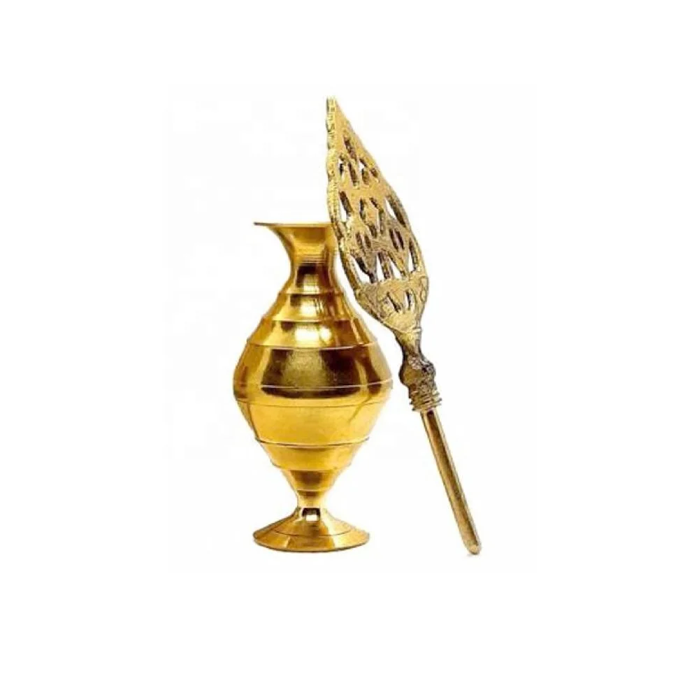 Vintage Brass Surma Dani Eye Kohl Holder with Stick Dressing Table Beauty Tools Special Occasions Weddings and Cultural Events