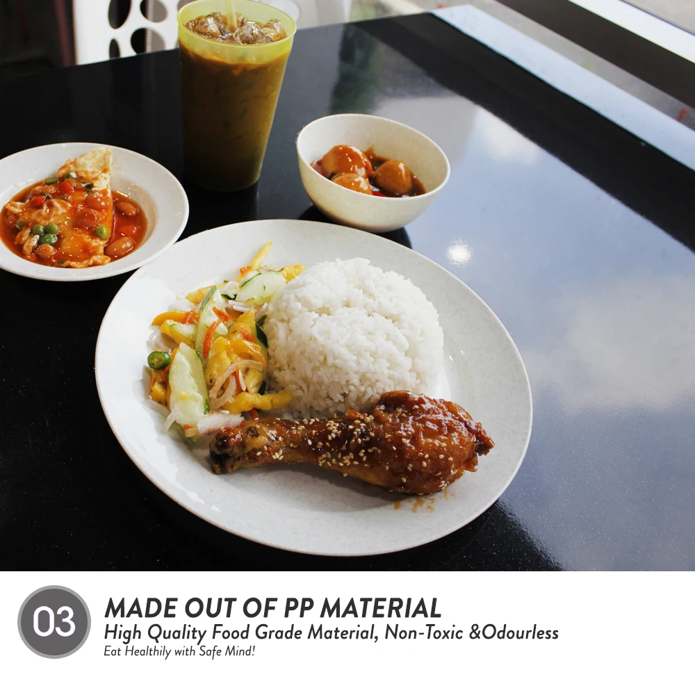 Elianware High Quality Plastic (PP) BPA Free Household Tableware Dining Plates & Dishes Set Manufacturer Malaysia