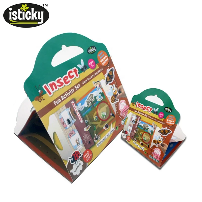 isticky TPE sticker, kids learning game sticker,scene game sticker for educational toys