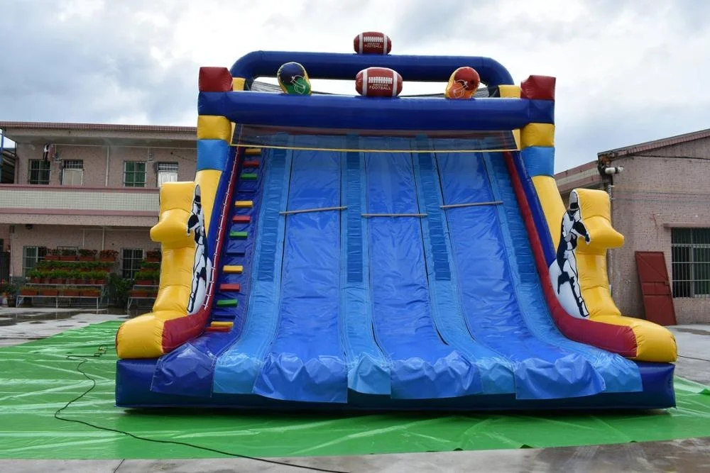 Big commercial and party rental champion  inflatable dry slide for kids and adults